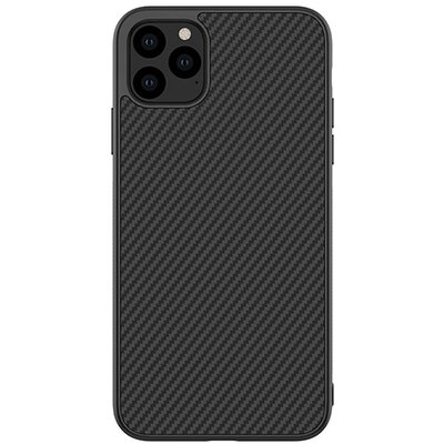 Nillkin Synthetic Fiber műanyag hátlapvédő telefontok (karbon minta) Fekete [Apple iPhone 11 Pro]