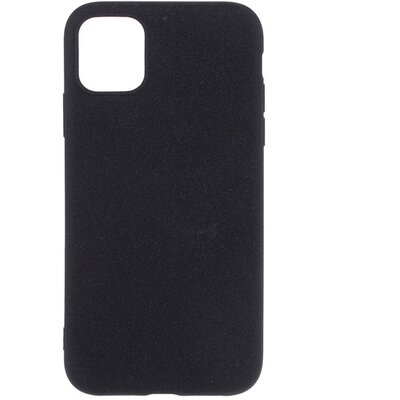 Szilikon hátlapvédő telefontok (matt) Fekete [Apple iPhone 11 Pro Max]
