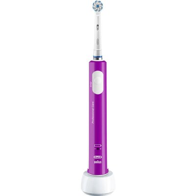 Elektromos gyermek fogkefe Oral-B Junior purple Forgó/oszcilláló Viola, Fehér