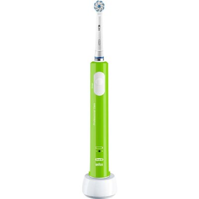 Elektromos gyermek fogkefe Oral-B Junior green Forgó/oszcilláló Zöld, Fehér