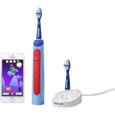 Elektromos gyermek fogkefe Signal Playbrush Smart Sonic EPB Ultrahangos fogkefe Világoskék, Piros