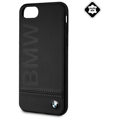 CG MOBILE BMHCI8LLSB BMW M műanyag hátlapvédő telefontok (valódi bőr hátlap) Fekete [Apple iPhone 7 4.7, Apple iPhone 8 4.7]
