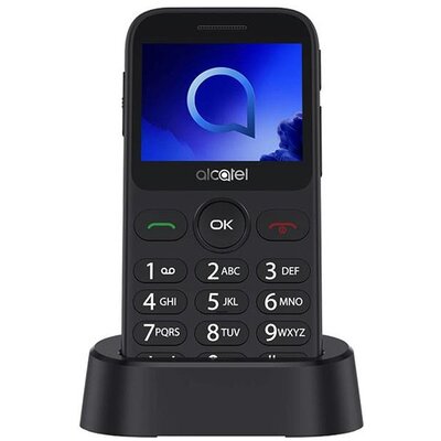 Mobiltelefon készülék ALCATEL 2019G (Metallic Grey) Nagy gomb és kijelző, vészhívó gomb!