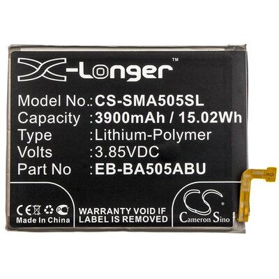 CAMERON SINO CS-SMA505SL utángyártott akkumulátor 3900 mAh LI-Polymer (EB-BA505ABU kompatibilis) [Samsung Galaxy A50 (SM-A505F)]