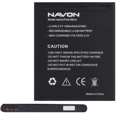 Gyári akkumulátor 1300 mAh LI-ION - Navon Pure Micro