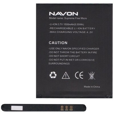 Gyári akkumulátor 1500 mAh LI-ION - Navon Supreme Fine Micro