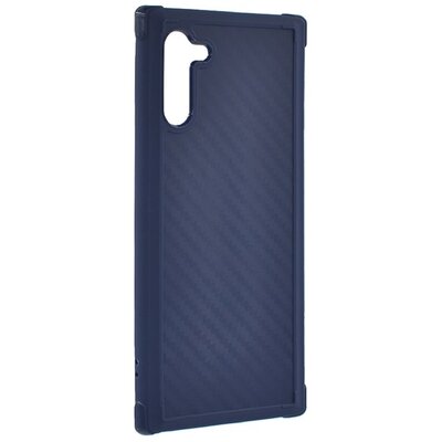 Roar Armor Carbon szilikon hátlapvédő telefontok (közepesen ütésálló, légpárnás sarok, karbon minta) Kék [Samsung Galaxy Note 10 (SM-N970F)]
