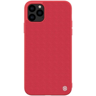Nillkin Textured műanyag hátlapvédő telefontok (szilikon keret, 3D minta) Piros [Apple iPhone 11 Pro Max]