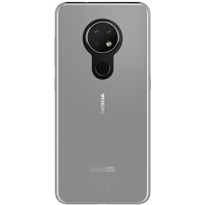 Műanyag hátlapvédő telefontok (gumírozott) ÁTLÁTSZÓ [Nokia 7.2, Nokia 6.2]