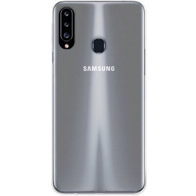 Szilikon hátlapvédő telefontok (ultravékony) Átlátszó [Samsung Galaxy A20s (SM-A207F)]