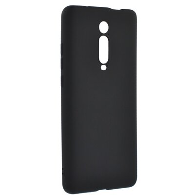 Szilikon hátlapvédő telefontok (matt) Fekete [Xiaomi Mi 9T (Mi 9T Pro)]