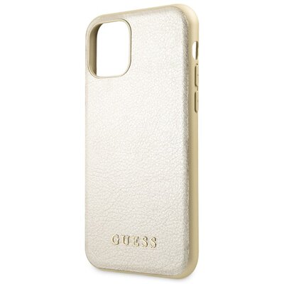 CG MOBILE GUHCN65IGLGO GUESS Iridescent műanyag hátlapvédő telefontok (bőr hatású hátlap) Arany [Apple iPhone 11 Pro Max]