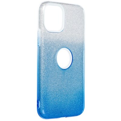 Forcell Shining szilikon hátlapvédő telefontok - iPhone 11 PRO ( 5,8" ), átlátszó-kék