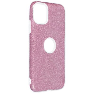 Forcell Shining szilikon hátlapvédő telefontok - iPhone 11 ( 6,1" ), rózsaszín
