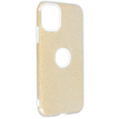 Forcell Shining szilikon hátlapvédő telefontok - iPhone 11 ( 6,1" ), Arany