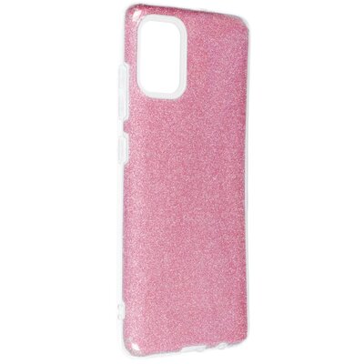 Forcell Shining szilikon hátlapvédő telefontok - Samsung Galaxy A51, rózsaszín