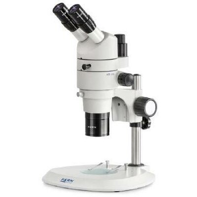 Sztereo-zoom mikroszkóp Trinokulár 80 x Kern Optics OZS 574 Átvilágítás, Beeső fény