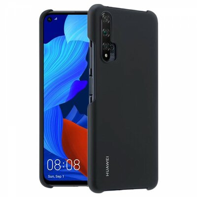 Huawei Nova 5T, Honor 20 műanyag hátlapvédő telefontok, Fekete