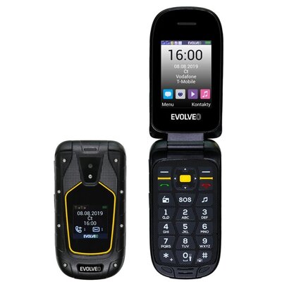 Mobiltelefon készülék EVOLVEO Strongphone F5 (Black) 2SIM / DUAL SIM két kártya,csepp,por és ütésálló készülék