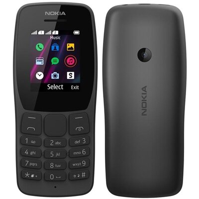 Mobiltelefon készülék NOKIA 110 2019 (Black) 2SIM / DUAL SIM két kártya egy időben