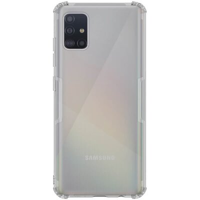 Nillkin Nature szilikon hátlapvédő telefontok (közepesen ütésálló, légpárnás sarok, 0.6 mm, ultravékony) Szürke [Samsung Galaxy A51 (SM-A515F)]