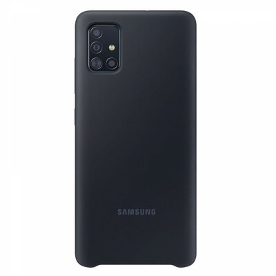 Samsung Galaxy A51 szilikon hátlapvédő telefontok, Fekete