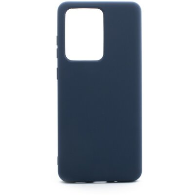 Prémium szilikon hátlapvédő telefontok, Samsung Galaxy S20 Ultra, Kék