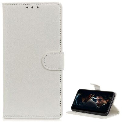 Telefontok álló, bőr hatású (flip, oldalra nyíló, asztali tartó funkció) Fehér [Samsung Galaxy S20 Ultra (SM-G988F)]