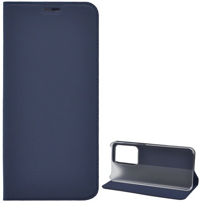 Telefontok álló, bőr hatású (flip, oldalra nyíló, asztali tartó funkció) Sötétkék [Samsung Galaxy S20 Ultra (SM-G988F)]