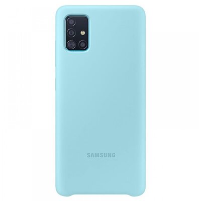 SAMSUNG EF-PA515TLEG Szilikon gyári hátlapvédő telefontok Világoskék [Samsung Galaxy A51 (SM-A515F)]