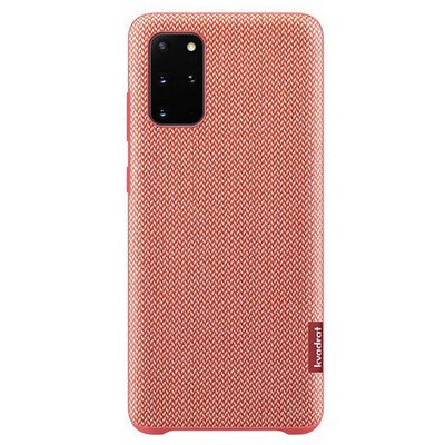SAMSUNG EF-XG985FREG Műanyag gyári hátlapvédő telefontok (kvadrát textil bevonat) Piros [Samsung Galaxy S20+ Plus (SM-G985F)]