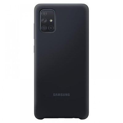 SAMSUNG EF-PA715TBEG Szilikon gyári hátlapvédő telefontok Fekete [Samsung Galaxy A71 (SM-A715F)]