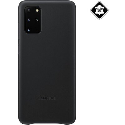SAMSUNG EF-VG985LB Műanyag gyári hátlapvédő telefontok (valódi bőr hátlap) Fekete [Samsung Galaxy S20+ Plus (SM-G985F)]