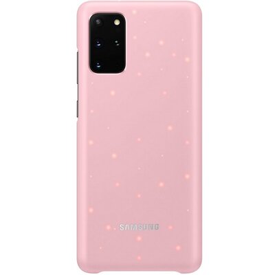 SAMSUNG EF-KG985CP Műanyag gyári hátlapvédő telefontok (ultravékony, hívás és üzenetjelző funkció, LED világítás) Rózsaszín [Samsung Galaxy S20+ Plus (SM-G985F)]
