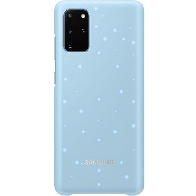 SAMSUNG EF-KG985CL Műanyag gyári hátlapvédő telefontok (ultravékony, hívás és üzenetjelző funkció, LED világítás) Világoskék [Samsung Galaxy S20+ Plus (SM-G985F)]