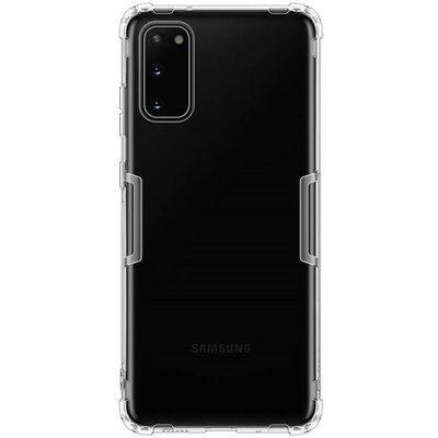 Nillkin Nature szilikon hátlapvédő telefontok (közepesen ütésálló, légpárnás sarok, 0.6 mm, ultravékony) Átlátszó [Samsung Galaxy S20+ Plus (SM-G985F)]