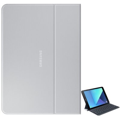SAMSUNG EJ-FT820USEGWW gyári bluetooth billentyűzet (asztali tartó funkció, QWERTY, angol nyelvű) SÖTÉTSZÜRKE [Samsung Galaxy Tab S3 9.7 WIFI (SM-T820), Samsung Galaxy Tab S3 9.7 LTE (SM-T825)]
