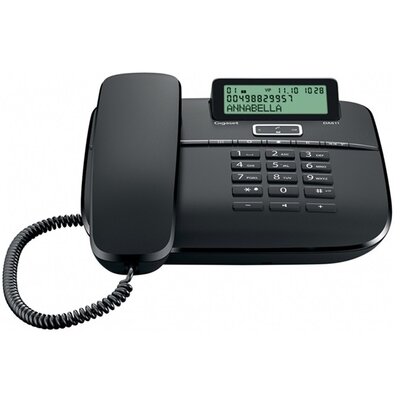 GIGASET DA611 TELEFON készülék, vezetékes, Fekete