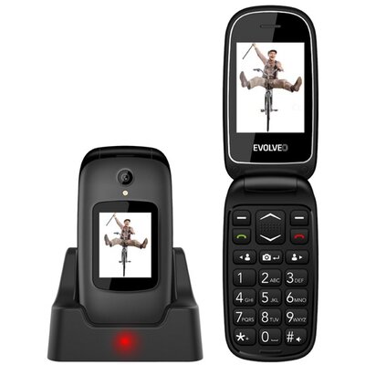 MOBILTELEFON készülék EVOLVEO EP-700 EasyPhone FD (Black) 2SIM / DUAL SIM két kártya