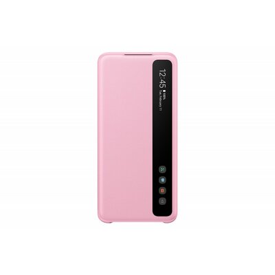 Samsung Galaxy S20 clear view cover gyári telefontok, Rózsaszín