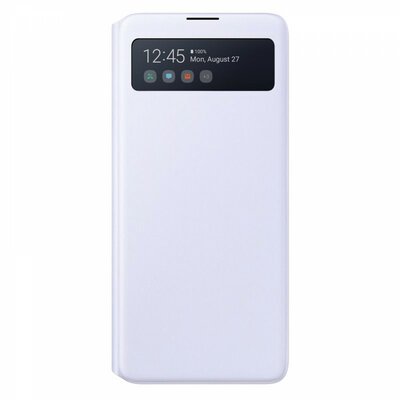SAMSUNG EF-EN770PWEGEU gyári telefontok álló (aktív FLIP, oldalra nyíló, hívószámkijelzés, Smart View Cover) FEHÉR [Samsung Galaxy Note 10 Lite (SM-N770F)]