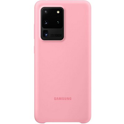 SAMSUNG EF-PG988TP gyári szilikon hátlapvédő telefontok Rózsaszín [Samsung Galaxy S20 Ultra (SM-G988F)]