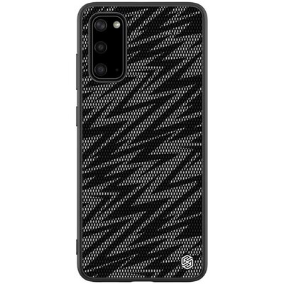 Nillkin Twinkle szilikon hátlapvédő telefontok (közepesen ütésálló, műanyag hátlap, csillogó) Fekete [Samsung Galaxy S20 (SM-G980F)]