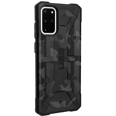 UAG PATHFINDER defender műanyag hátlapvédő telefontok (közepesen ütésálló, csúszásgátló, légpárnás sarok) Fekete/TEREPMINTA [Samsung Galaxy S20+ Plus (SM-G985F)]