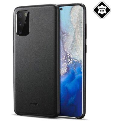 ESR METRO műanyag hátlapvédő telefontok (ultravékony, valódi bőr hátlap) Fekete [Samsung Galaxy S20+ Plus (SM-G985F)]
