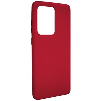 Szilikon hátlapvédő telefontok (matt) Piros [Samsung Galaxy S20 Ultra (SM-G988F), Samsung Galaxy S20 Ultra 5G (SM-G988B)]