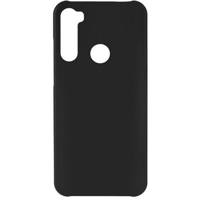 Műanyag hátlapvédő telefontok (gumírozott) Fekete [Xiaomi Redmi Note 8T]
