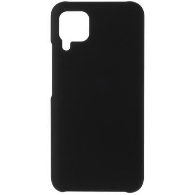 Műanyag hátlapvédő telefontok (gumírozott) Fekete [Huawei P40 Lite]