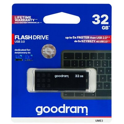 GOODRAM UME3-0320K0R11 Pendrive / USB Stick UME3 (3.0) 32GB FEKETE