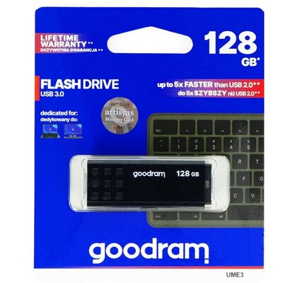 GOODRAM UME3-1280K0R11 Pendrive / USB Stick UME3 (3.0) 128GB FEKETE